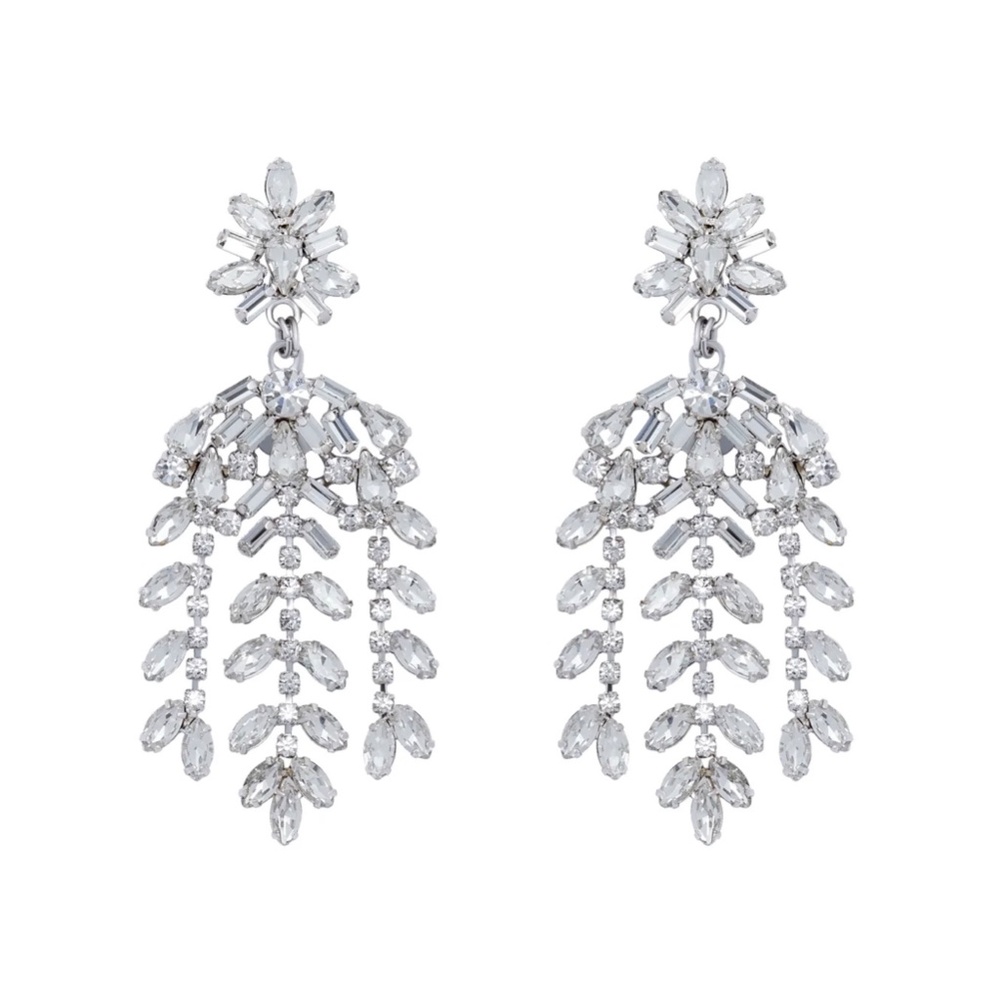 LOREN HOPE Elena Crystal Chandelier Statement Earrings - Picture 4 of 7